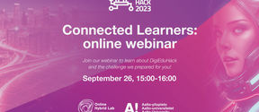 Connected Learners_online webinar cover for OHL DigiEduHack_by Valeria Azovskaya