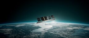 Satellite over Scandinavia