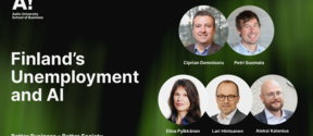 BBBS seminar banner: Finland's Unemployment and AI