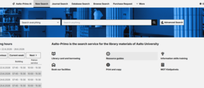 primo.aalto.fi main page