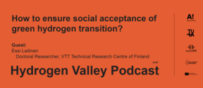 Orange banner for Hydrogen Valley Podcast episode 7