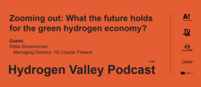 Orange banner for Hydrogen Valley Podcast