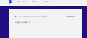 How Google Perspective rates a comment otherwise deemed toxic after some inserted typos and a little love.