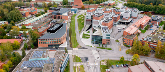 Ilmakuva kampuksesta.