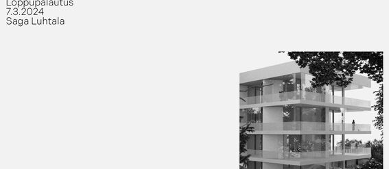 Architectural rendering of a modern multi-storey building with large glass windows and balconies in a leafy area.