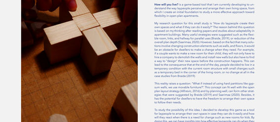 A person is arranging wooden blocks on a grid. Text is displayed on the right side of the image.
