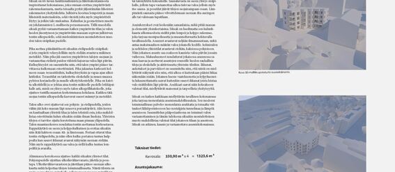 A presentation page of a zigzag-shaped building design with white 3D model images and technical specifications.