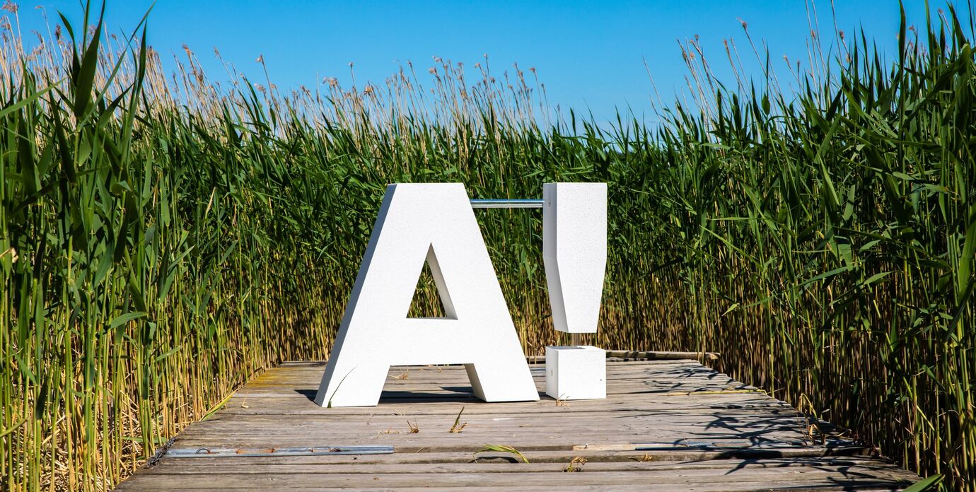 Aalto logo laiturilla