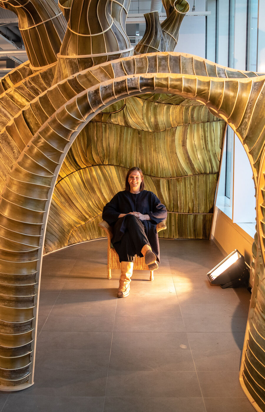 Julia Lohmann's Hidaka Ohmu at A Bloc shopping centre. Photo: Mikko Raskinen