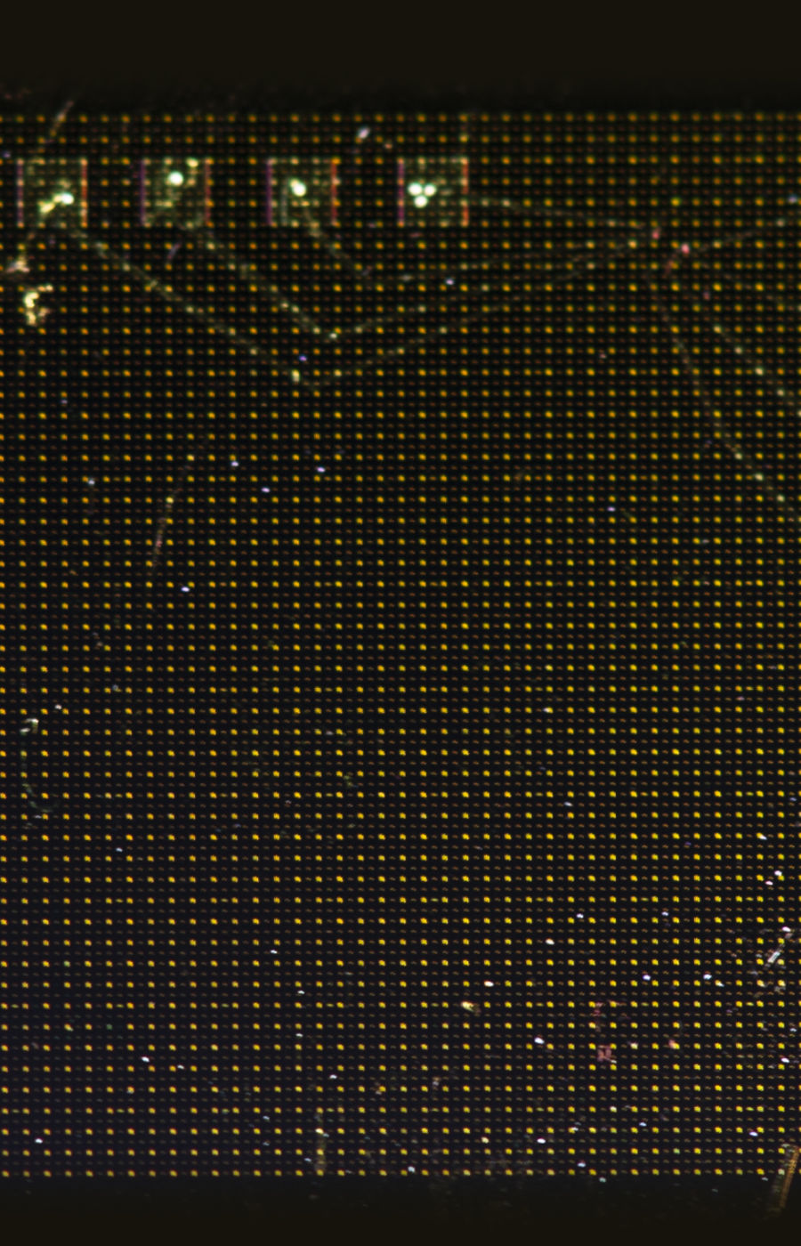 A close-up of a sensor