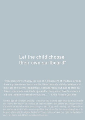 Let the child choose their own surfboard