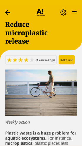 Reduce microplastic release