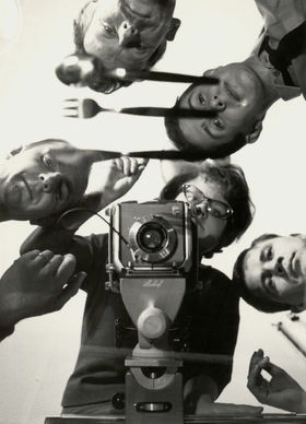 Teaching situations, teachers and students, 1960s, University of Art and Design. Photo: Aalto Archives