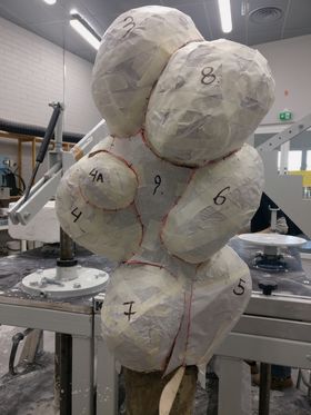 Work in progress, Amina Saada Red Bride, Photo: Amina Saada