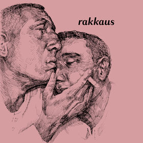 Illustration of two men embracing