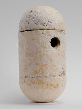 Second version with three-part structure and openable top part