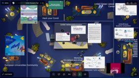 Unite! Virtual Fair for Students took place on 3 November - in the image one of the virtual rooms. 