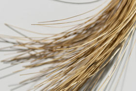 close-up of a hay artefact