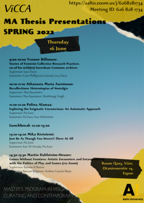 List of participants on Thursday 16th