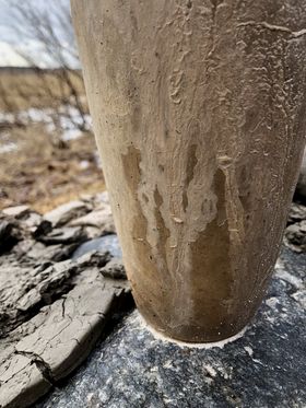 ceramics outside in winter