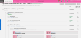 Tutkinnon kurssikoodin sijainti