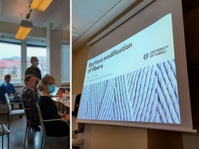 Presentation by Alicja Lawrynowicz (UTU team). Photos by Aalto University, Giulnara Launonen