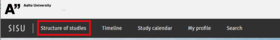 The ‘Structure of studies’ section