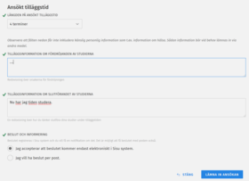 Tilläggstidens längd