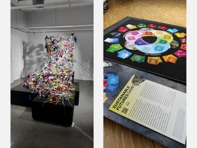 Visit to 'Life 1.5' exhibition, October 5, 2022. Photo by Aalto University, Giulnara Launonen