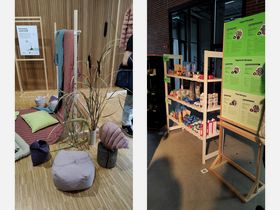 Visit to 'Life 1.5' exhibition, October 5, 2022. Photo by Aalto University, Giulnara Launonen