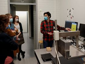 Beyond e-Textiles, visit of Nordic partners to Aalto, November 2021. Photo by Aalto University, Zahra Madani