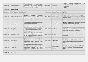 Oral program ITICAT2023