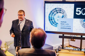 Juhlavieraat pitivät myös puheita tilaisuudessa