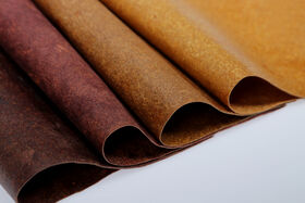 Leather-like material in different colours
