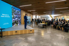 Associate Vice President Hannu Seristö welcomes the guests.