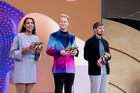 Student presenters of Aalto awards ceremony