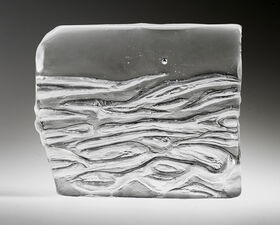 Exploring the Unpredictability of Water Waves in Glass by Hitomi Asaka