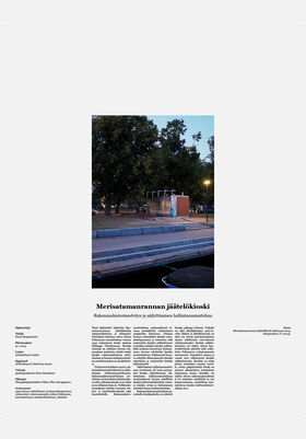 A evening view of Merisatamaranta with a ice cream kiosk