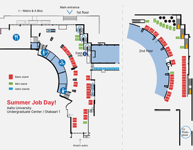 Fair map 1. and 2. floor