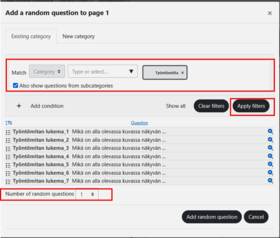 Select random question