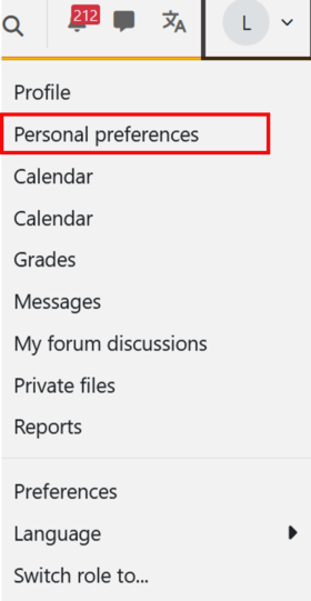 Persponal preferences