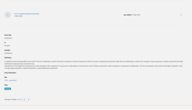 Database activity single view of entry with rating dropdown