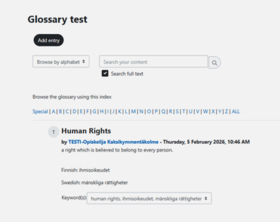 Glossary entry example