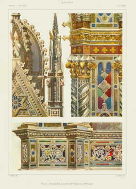 Plate 113, "Gotico". Gli stili nella forma e nel colore
