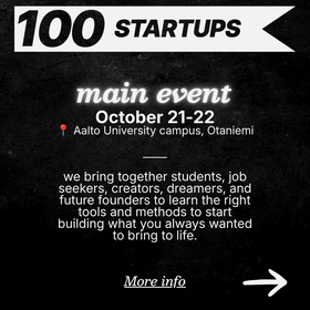 100STARTUPS main event and target audience