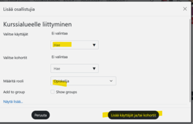 Lisää osallistuja