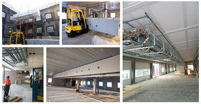 Esimerkkejä esivalmistetuista käytäväelementeistä.