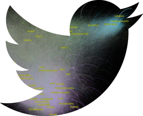 Kuvituskuva, jonka pohjana käytetty visualisointia eduskuntavaaleihin liittyvistä aihetunnisteista