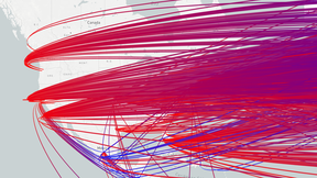 Map screenshot from mappingmanuscriptmigrations.org web service by Semantic Computing Research group at Aalto University