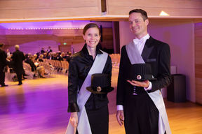 Miina Rautiainen ja Ville Viikari as masters of ceremony